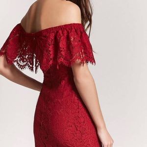 Perfect red lace dress!